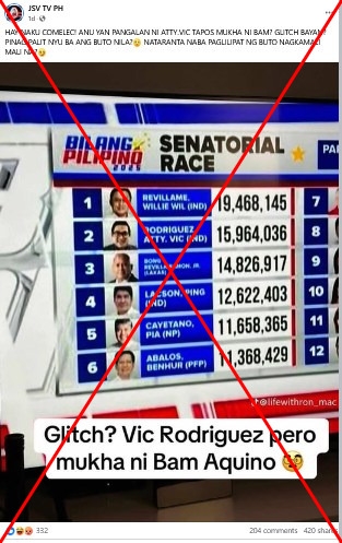Broadcast error fuels Philippine poll fraud claims