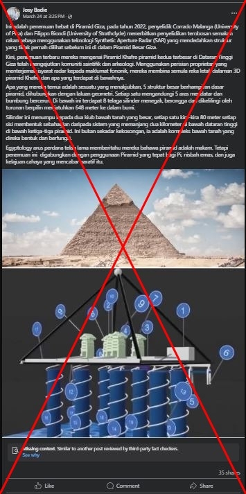 Scientists rubbish claims of 'giant structures' underneath Egyptian pyramids