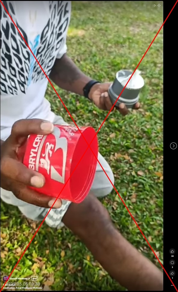 Hair styling product cannot be used to treat knee pain