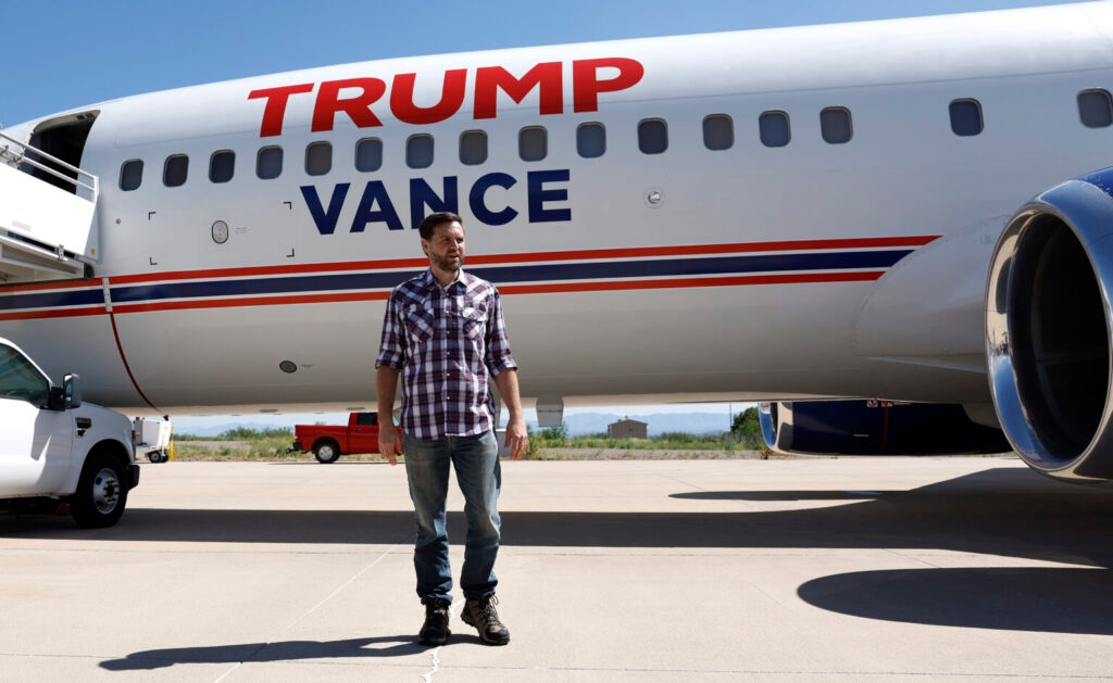 J.D. Vance's campaign plane carried anti-immigrant rhetoric. Now it carries shackled deportees