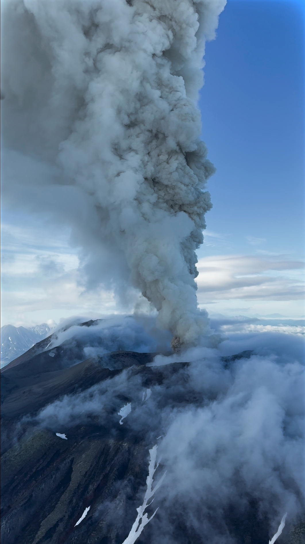 A volcano in Russia's Far East erupts for the first time in centuries