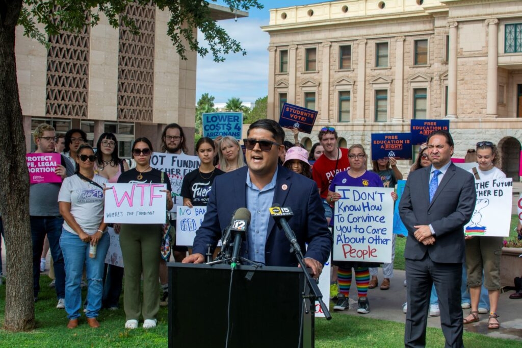 Arizona students rally at Capitol demanding protection from Trump education policies
