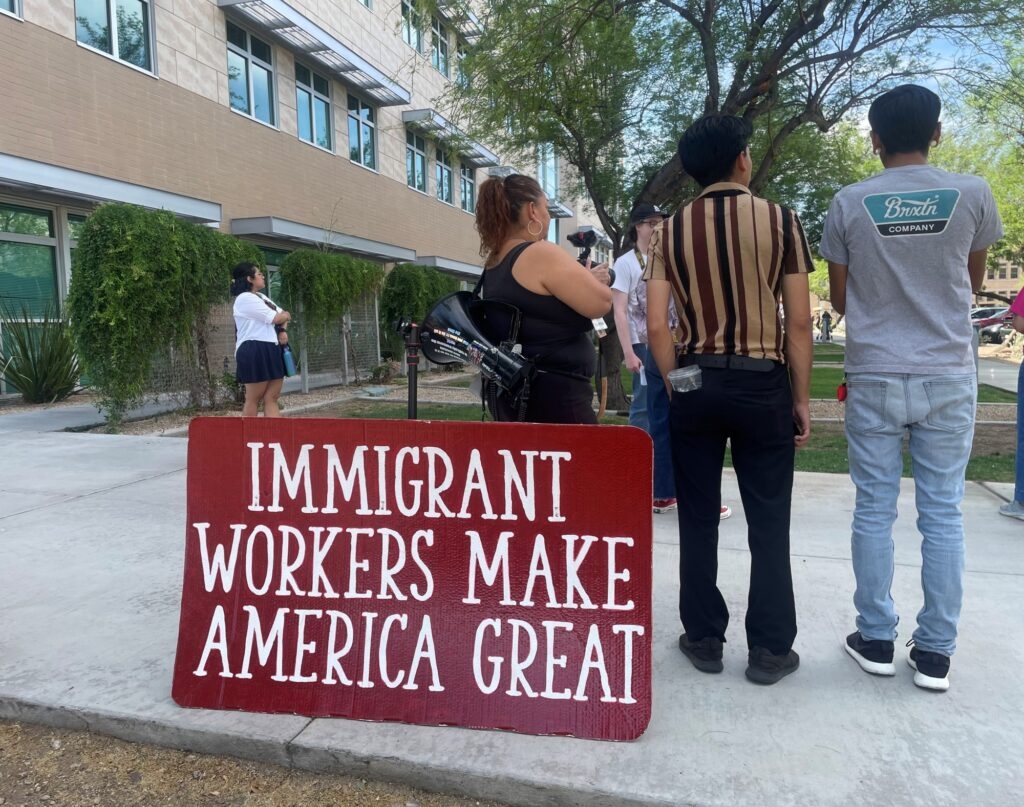 ‘Damned if you do, damned if you don't': Activists guard Phoenix immigration court