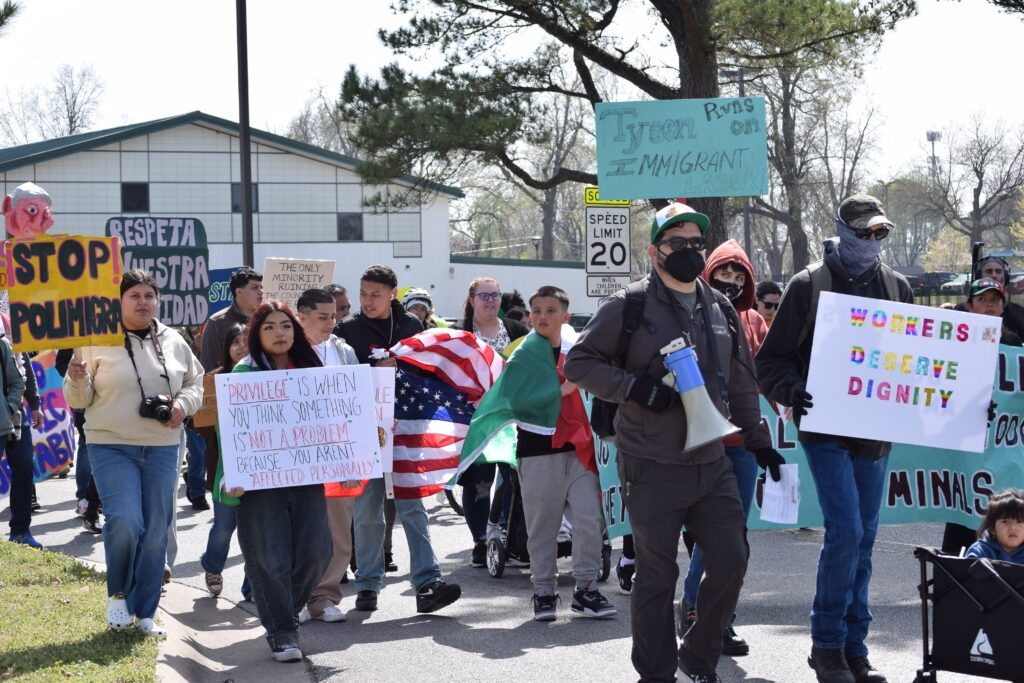 Northwest Arkansas residents rally in support of immigrant workers