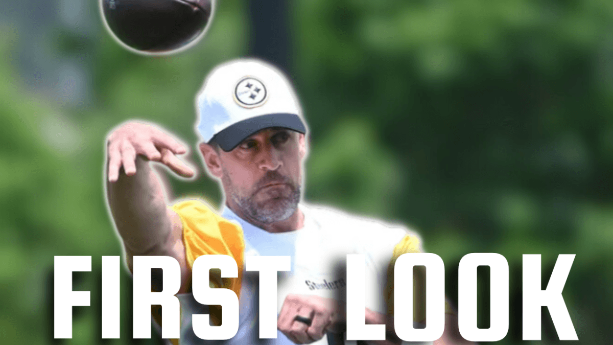 Rodgers throws first pass in Steelers minicamp debut