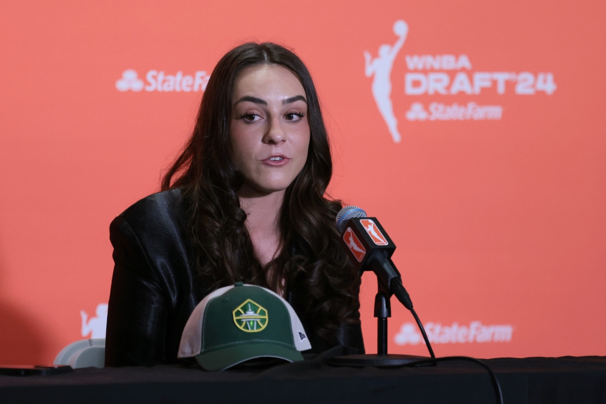 Nika Muhl's Statement Outfit Catches Paige Bueckers' Attention