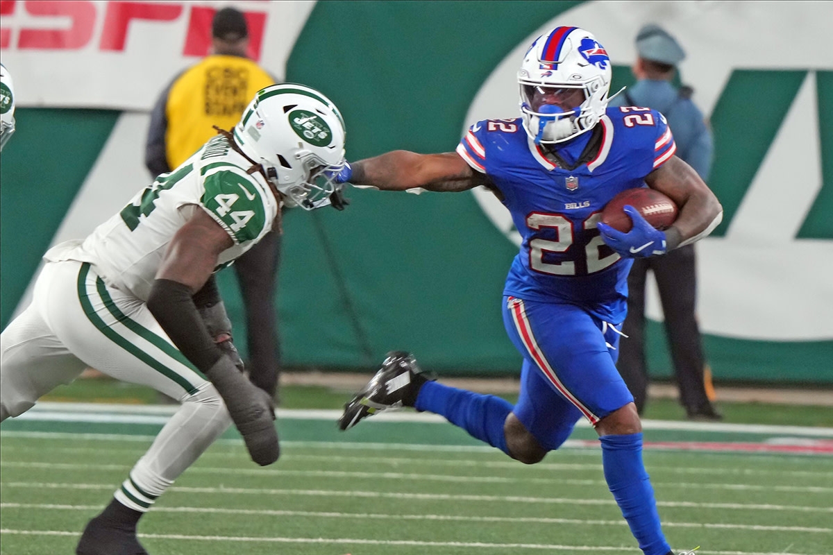 James Cook's Bills RB Room Given Top-10 Ranking