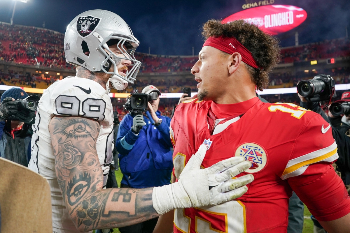 Raiders' Maxx Boasts He's On Same 'Heavenly' Level as Chiefs QB Mahomes