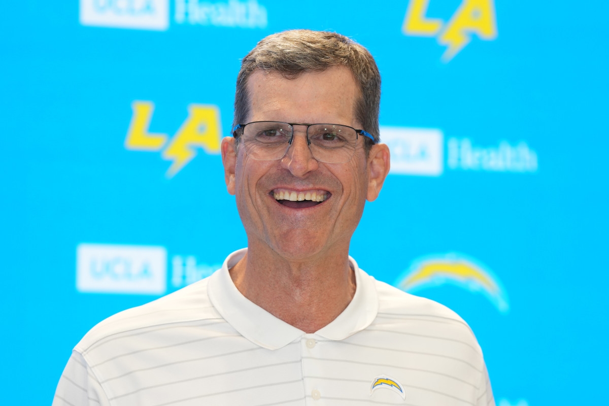 Chargers' Jim Harbaugh Gets Heartwarming Surprise at Rookie Minicamp