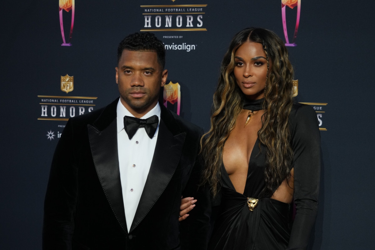 Russell Wilson, Ciara Draw Attention During Knicks-Pistons Game