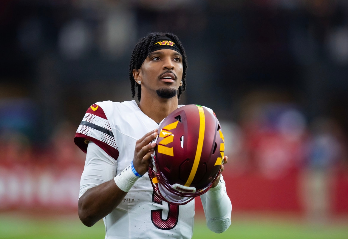 Jayden Daniels' Change in Physical Appearance Turns Heads at Commanders Practice