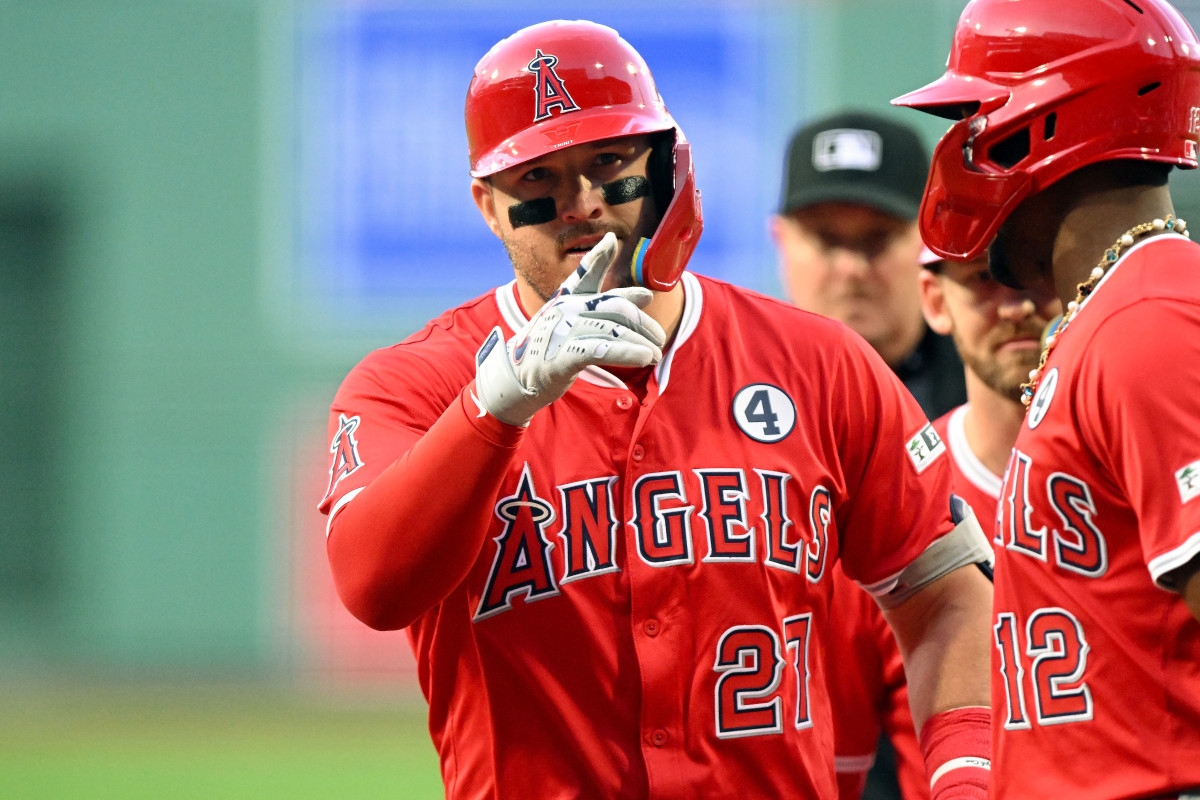 Mike Trout's 'Sick' Reaction to Historic Angels Game at Fenway Park