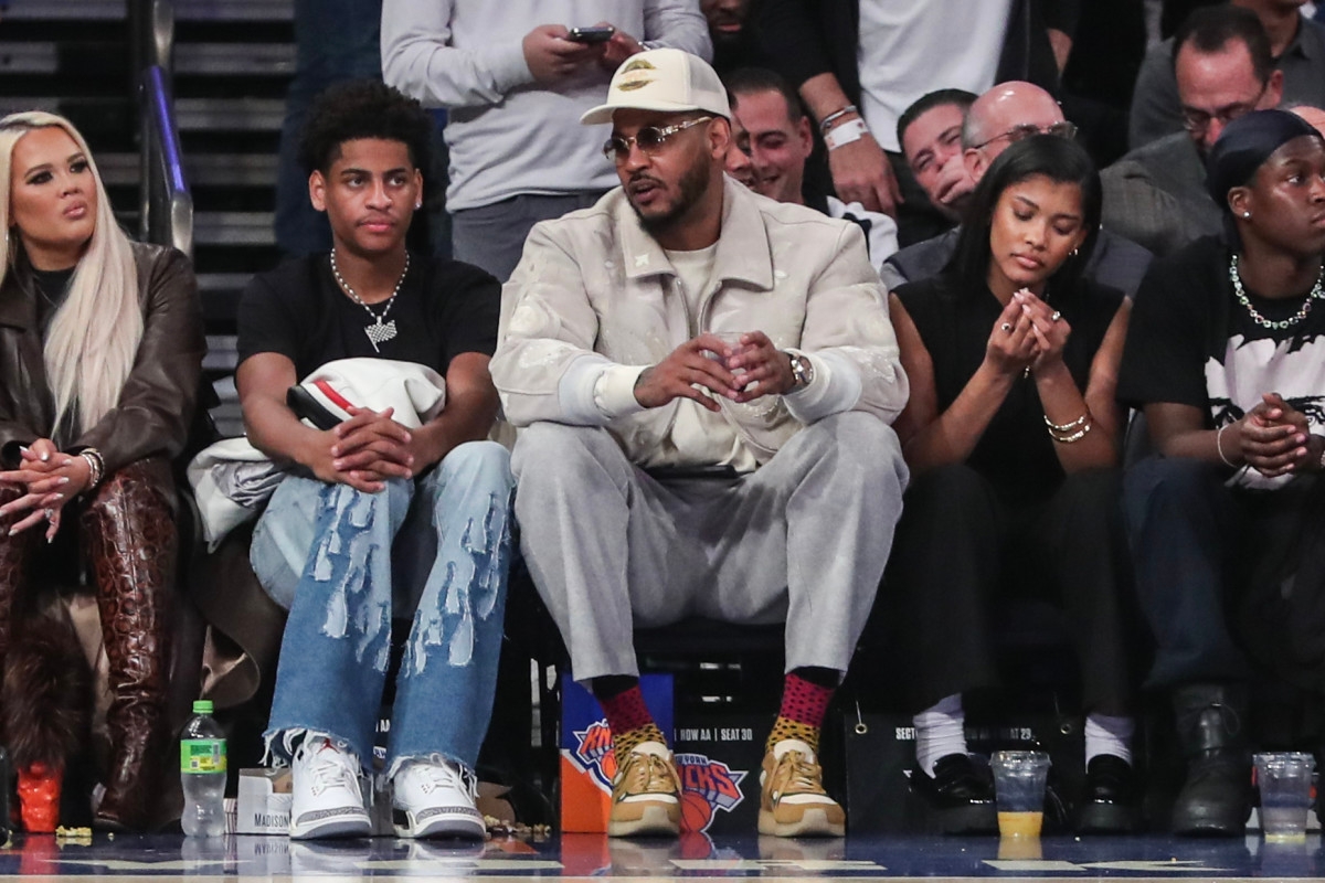 NBA Legend Carmelo Anthony Reacts to Major Kiyan Anthony News