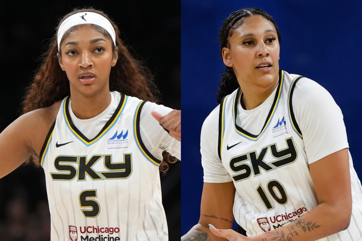 Chicago Sky React to Angel Reese's Play With Kamilla Cardoso on Tuesday