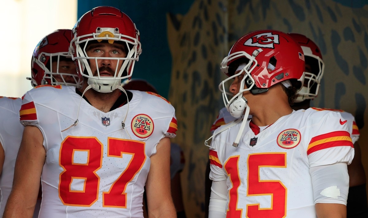 "If it's the last ride, you would never know," Chiefs QB Patrick Mahomes says of Travis Kelce.