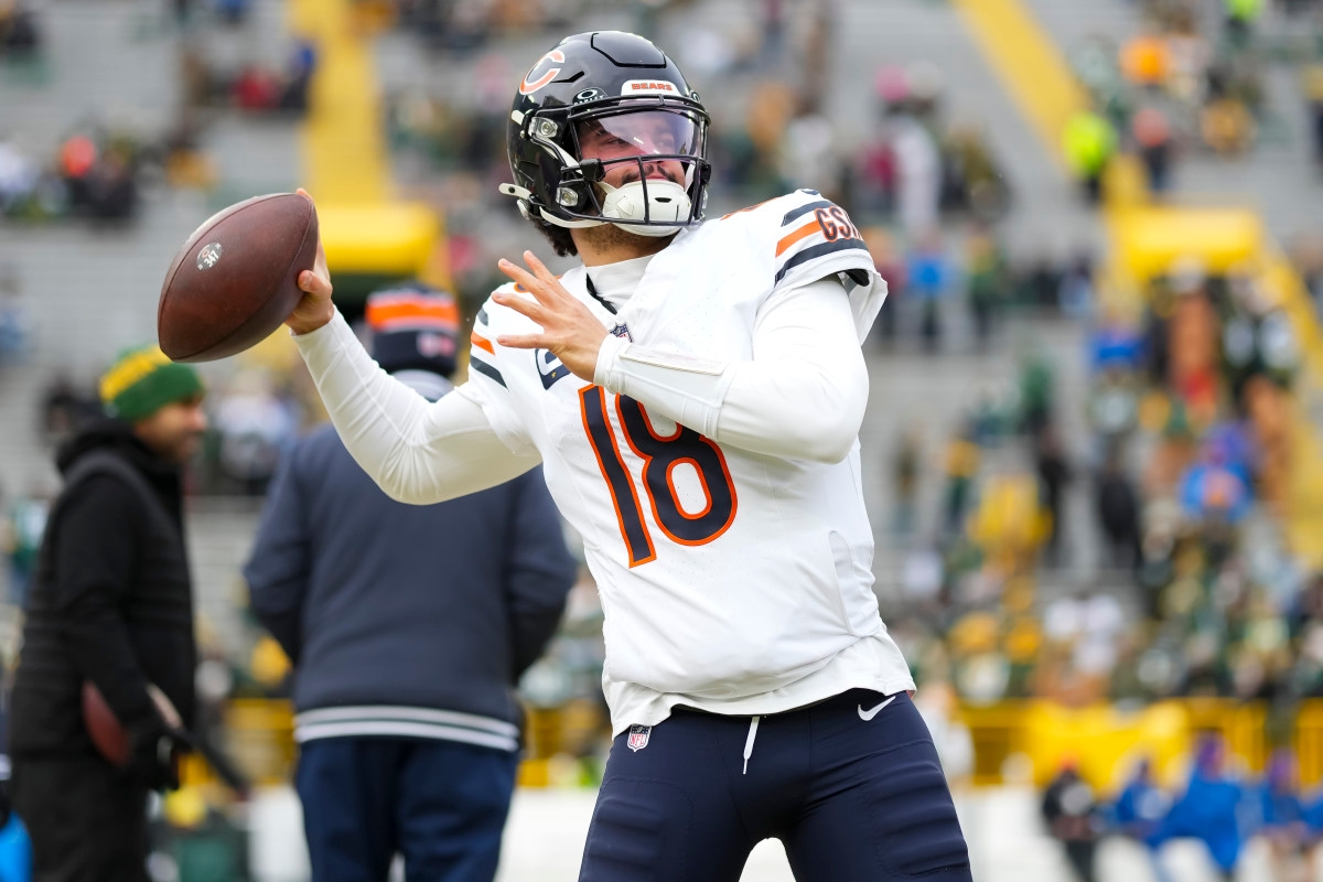QB Power Rankings Spark Mocking Reaction from Bears WR Luther Burden III