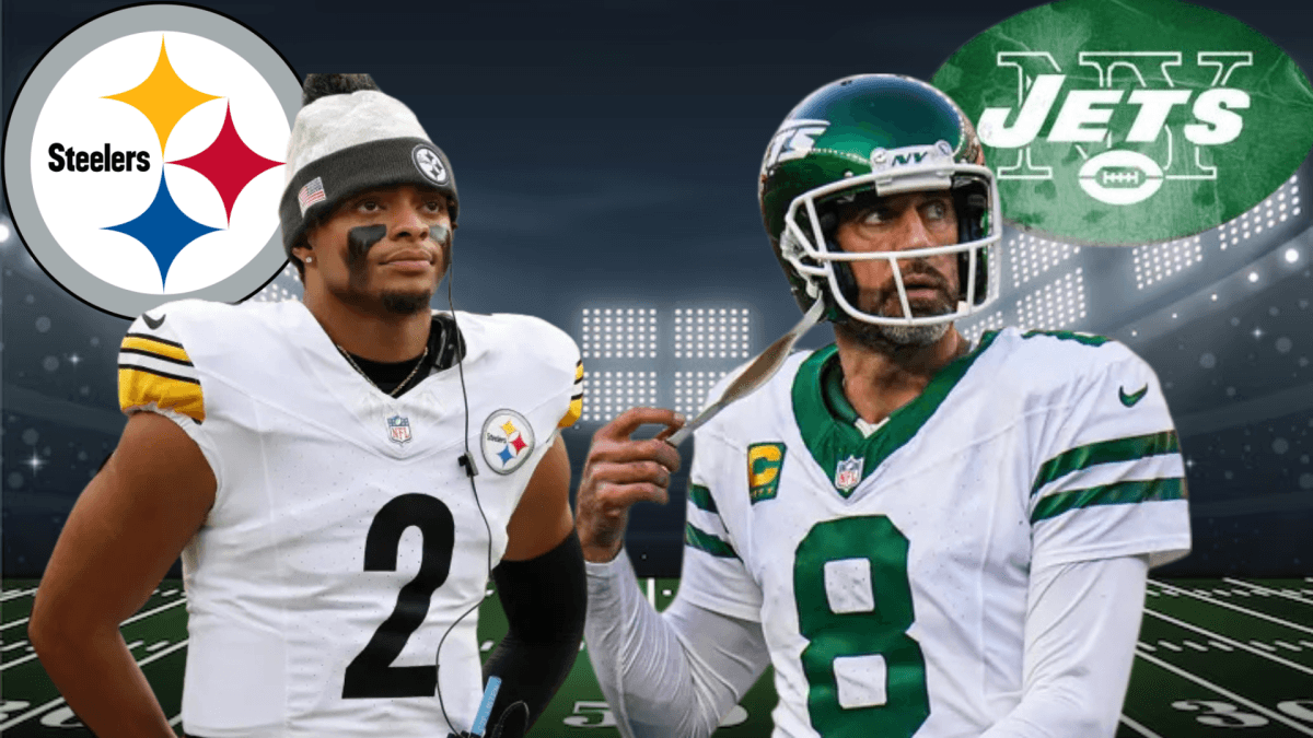 Justin Fields and Aaron Rodgers will play each other in Week 1 whenever the Pittsburgh Steelers and New York Jets face off.