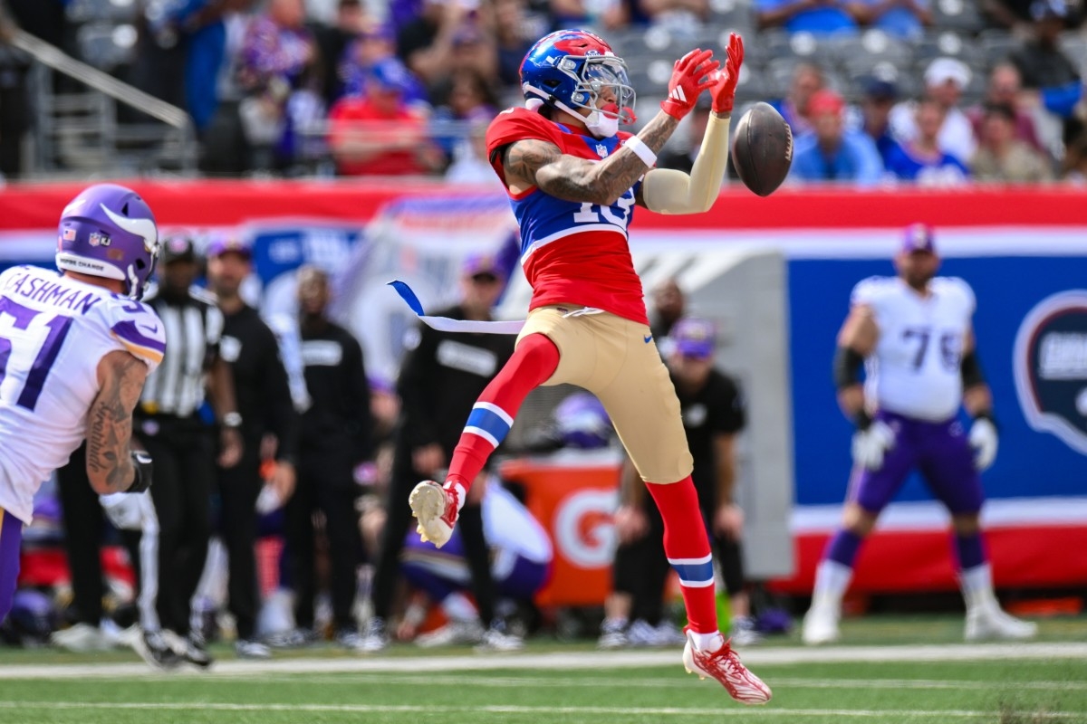 Giants' Receiver Jalin Hyatt Sends Social Media Message at OTAs