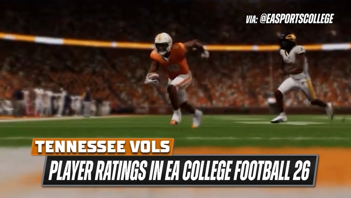 Top Vols Player Ratings In EA College Football 26