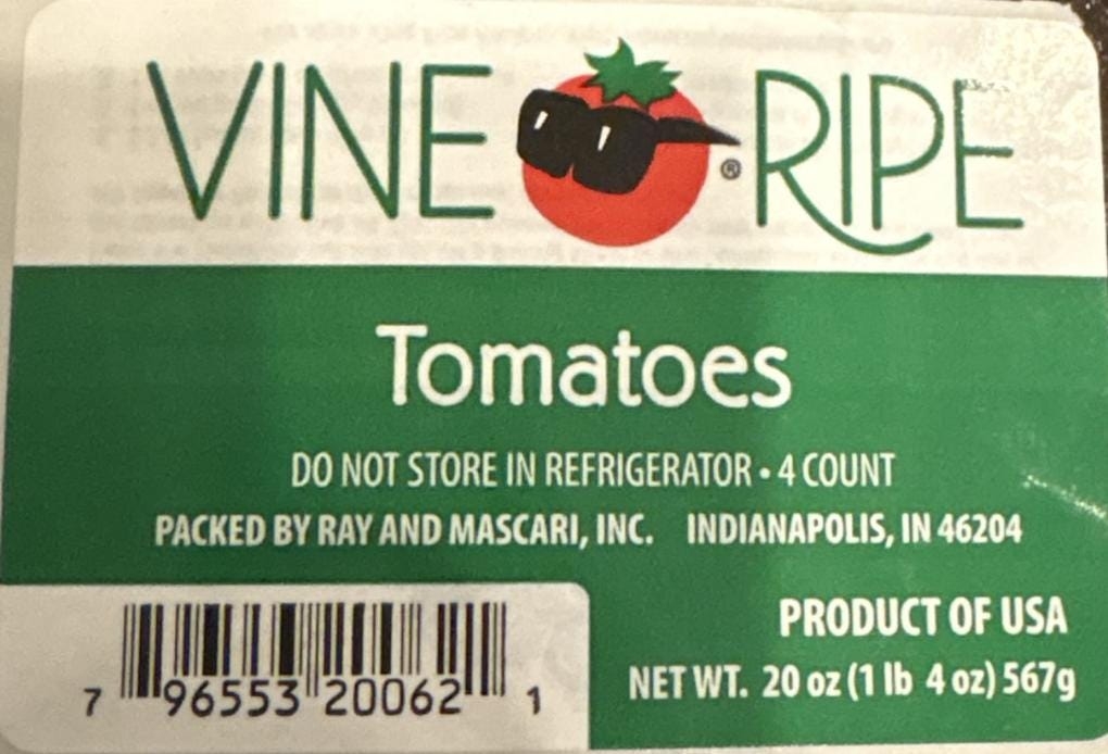 FDA recalls tomatoes sold across 14 states due to salmonella risk. See list of states