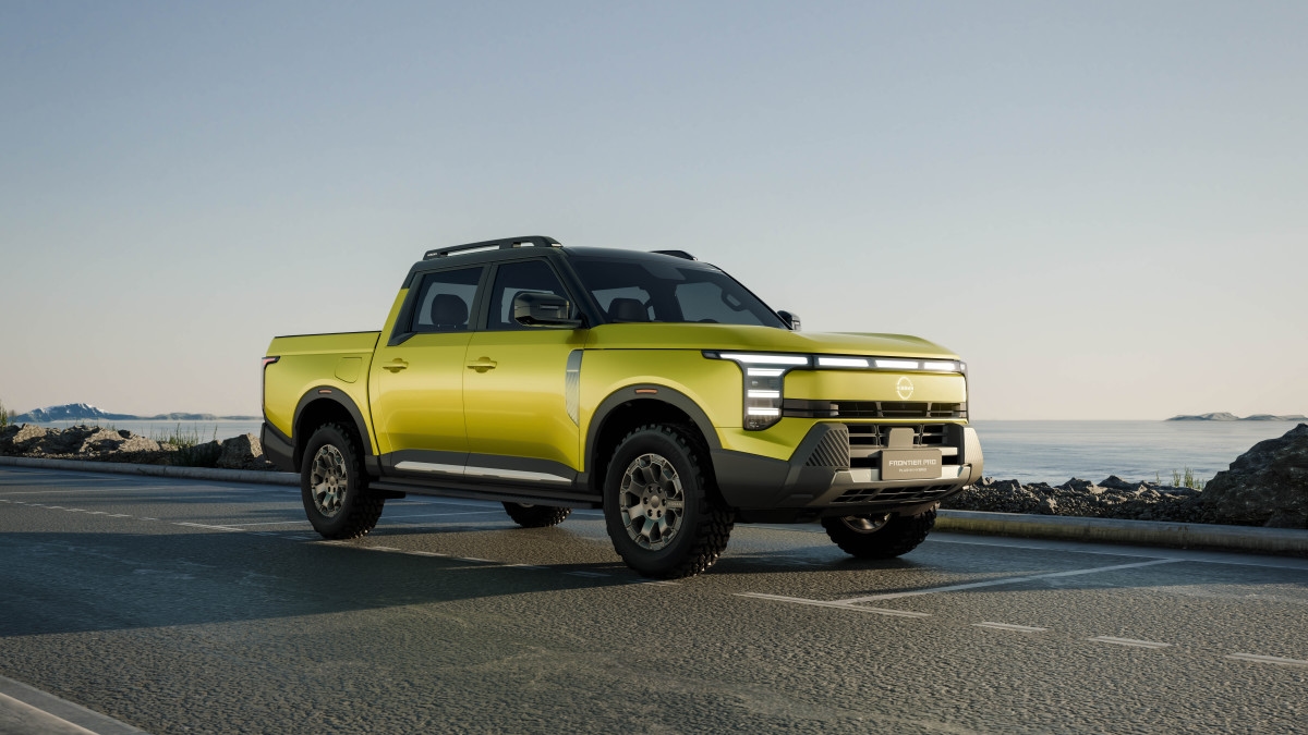 Nissan Shows Off Their Retro-Styled Frontier Pro Plug-In Hybrid Pickup in Shanghai
