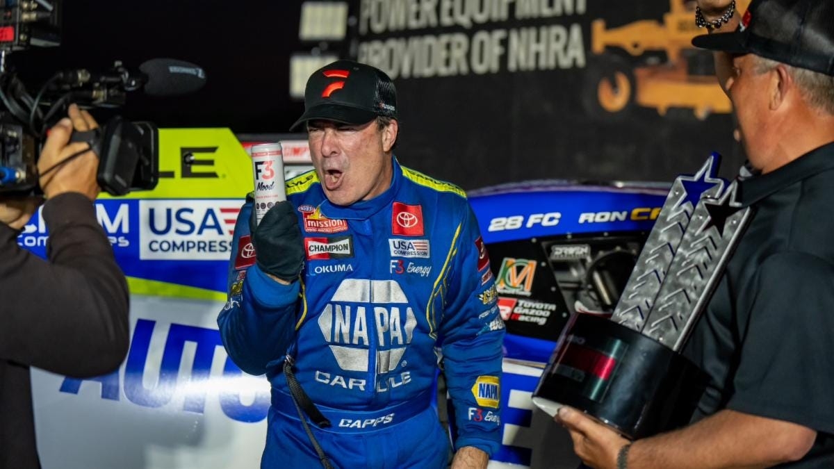 Ron Capps Topples Funny Car Champion in PRO Superstar Shootout Drag Racing Finale