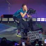 Couple embarrassed to be seen at Coldplay concert