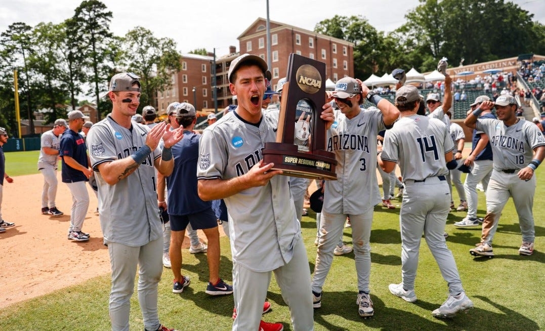 Arizona Wildcats head to College World Series after Super Regional comeback