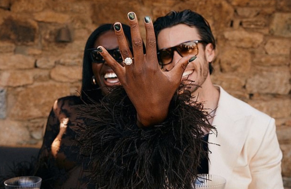 AJ Odudu engaged to mystery fiancé