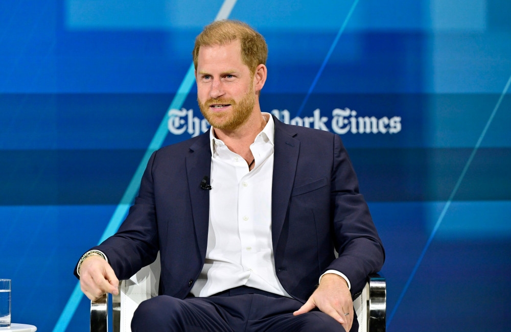 Prince Harry walks through minefield