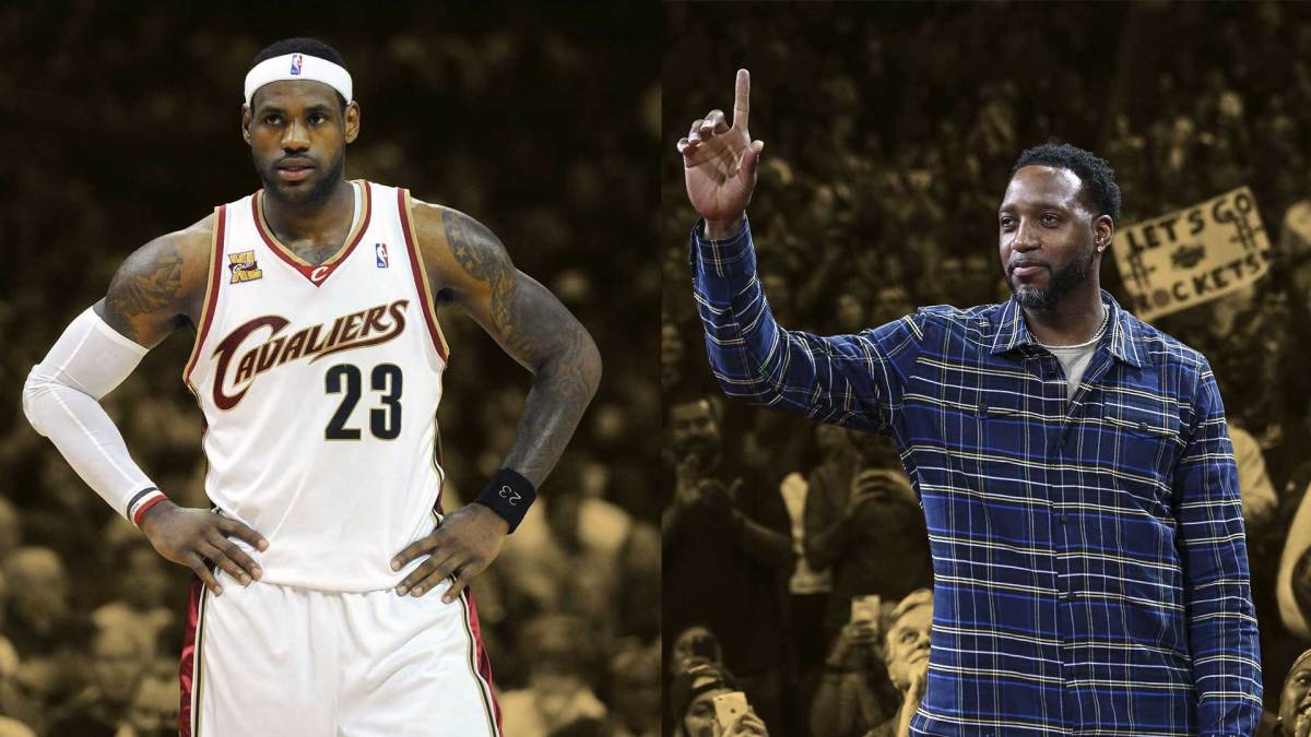 Tracy McGrady says his first game against rookie LeBron James proved the kid was built for stardom: "He didn't get discouraged"