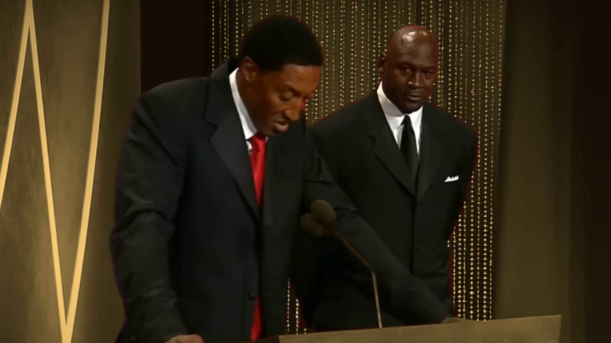 "I can't think of a better person to do it" - Scottie Pippen on Michael Jordan presenting him at his Hall of Fame induction