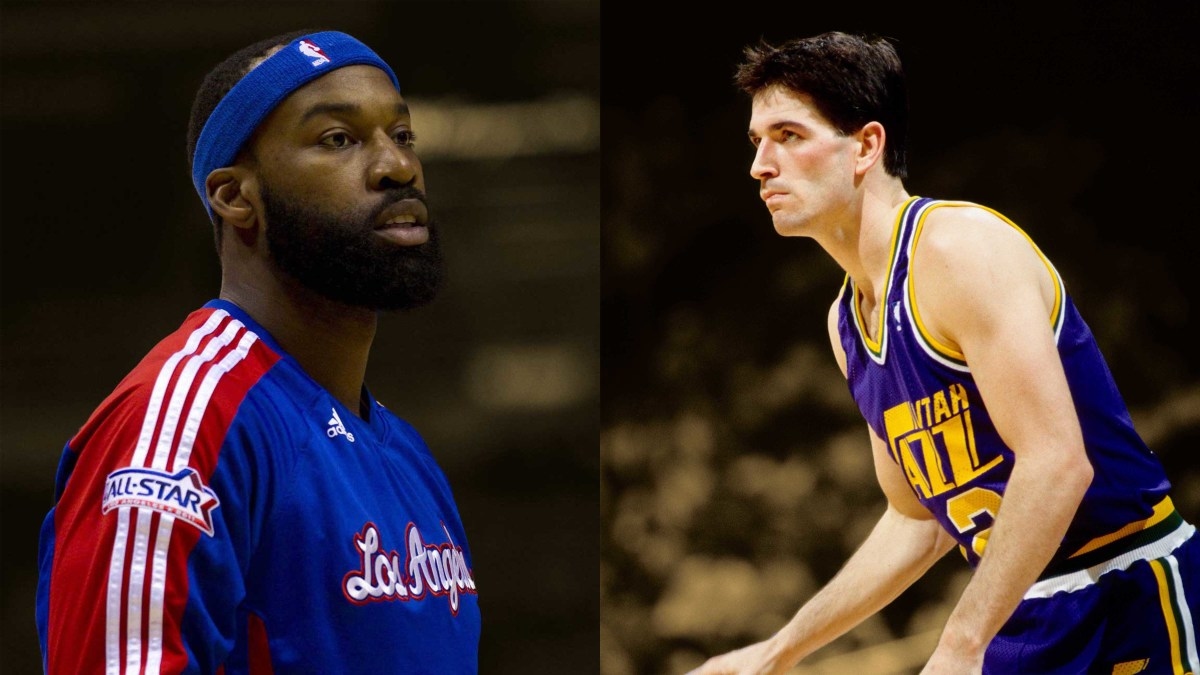 Baron Davis recalls getting manhandled by John Stockton in his rookie year: "All them little tricks, he knew how to do all of that stuff"