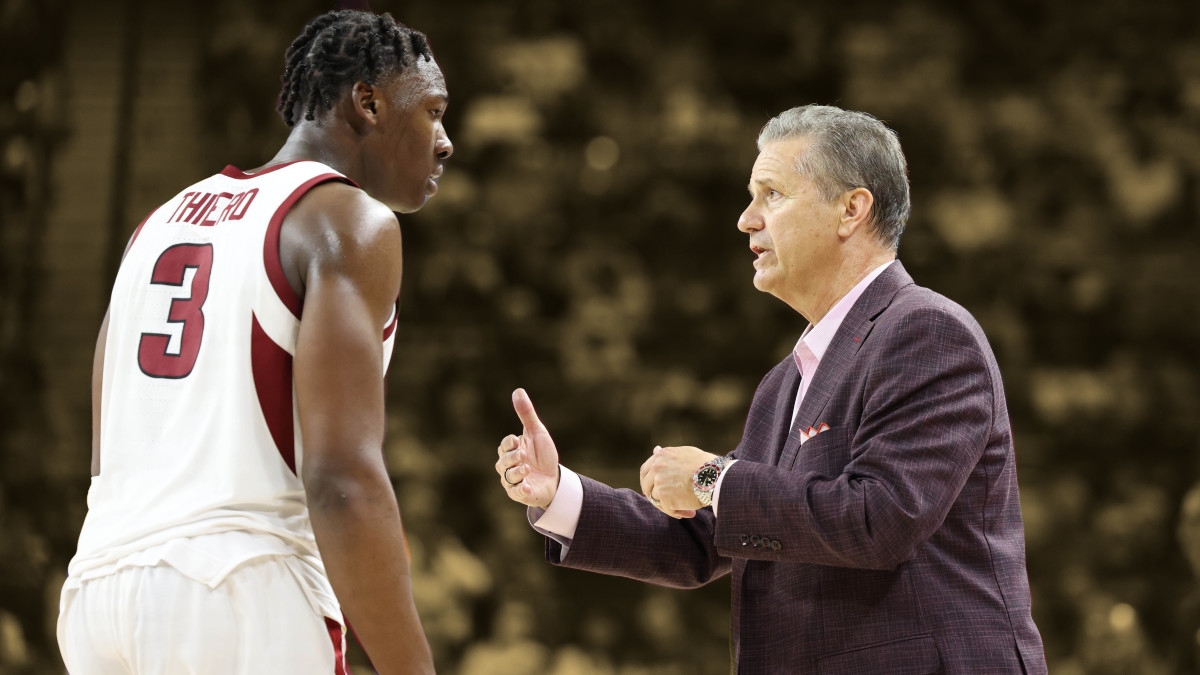 John Calipari details what makes Adou Thiero NBA-ready: "If you're not physically able to go to hand-to-hand combat, you can't play in these games"