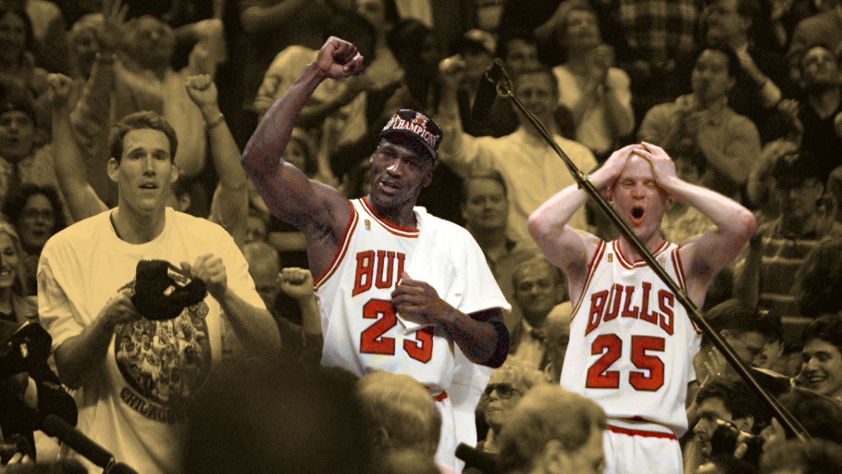 "I told Steve, in the timeout before, 'Don't be shocked if I find you open'" - Michael Jordan on how he prepared Steve Kerr to take the game-winning shot in the 1997 NBA Finals