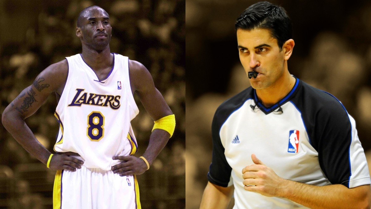 Kobe Bryant once gave this rookie ref a harsh reality check: "He looked at me stone cold and said get your sh-t together"