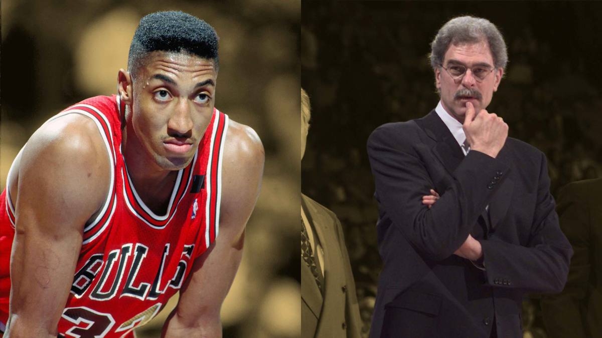 "It gets so bad I have to turn around and stare at Scottie" - Phil Jackson recalls how Scottie Pippen abused Jerry Krause over his contract