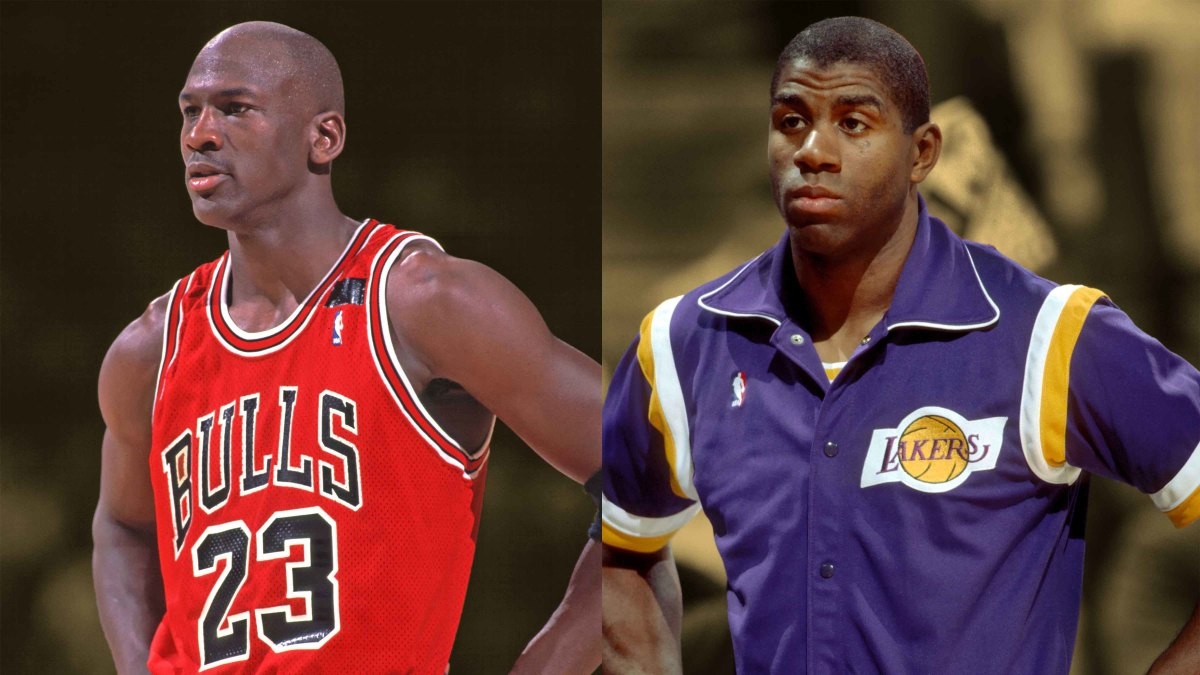 Magic Johnson believed Michael Jordan struggled to be the face of the NBA after he and Larry Bird retired: "Michael wasn't enjoying himself anymore"