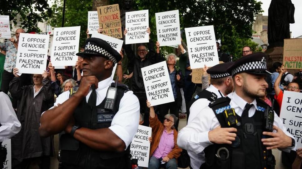 Arrests after protest in support of Palestine Action, police say