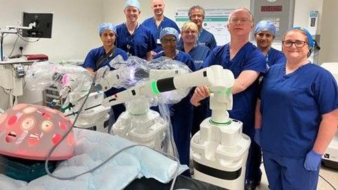 Parents 'amazed' as surgical robots treat baby boy