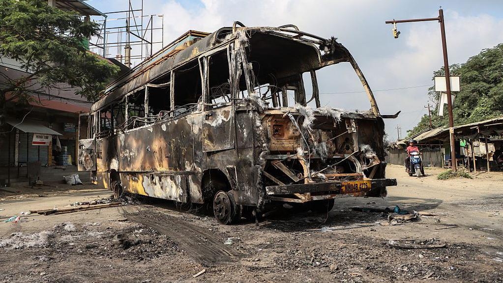 Curfew and internet shutdown in India's violence-hit Manipur state
