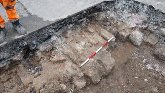 City roadworks uncover medieval hospital remains