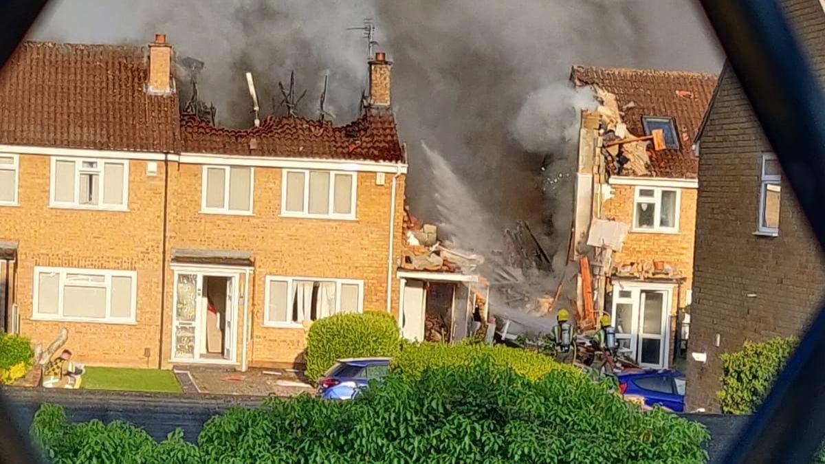 'Almighty explosion was home shooting into the air'