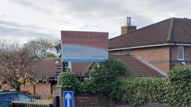 Care home had incontinence pads littered in garden