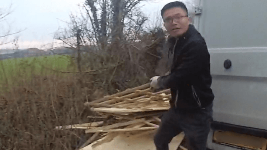 Flytipper fined after being caught on camera