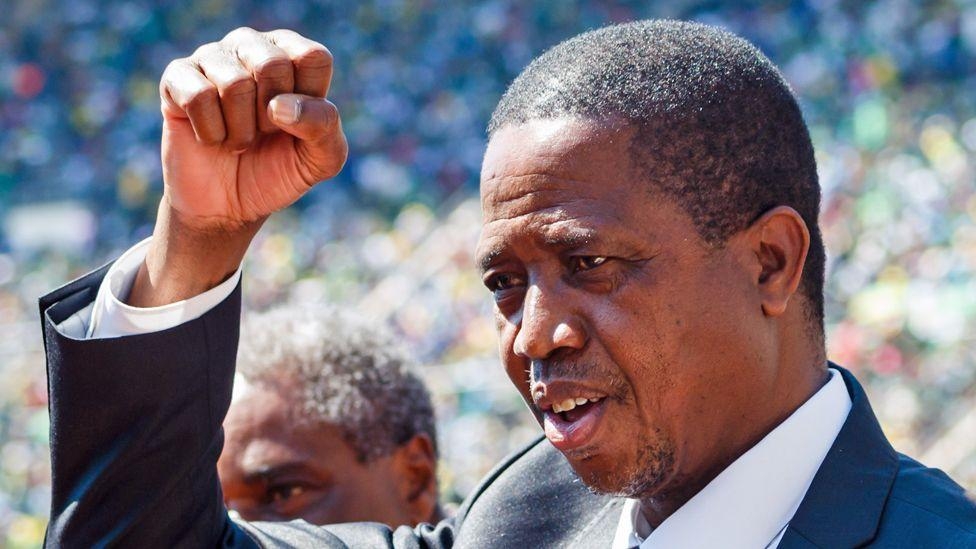 Funeral row causes chaos for mourners of Zambia's ex-president