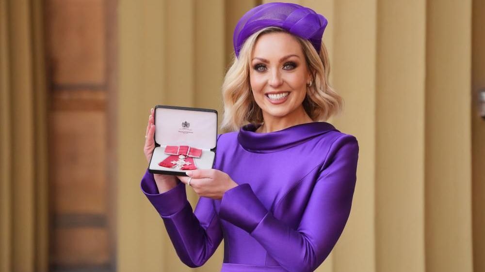 Strictly's Amy chats chemotherapy with King as she receives honour