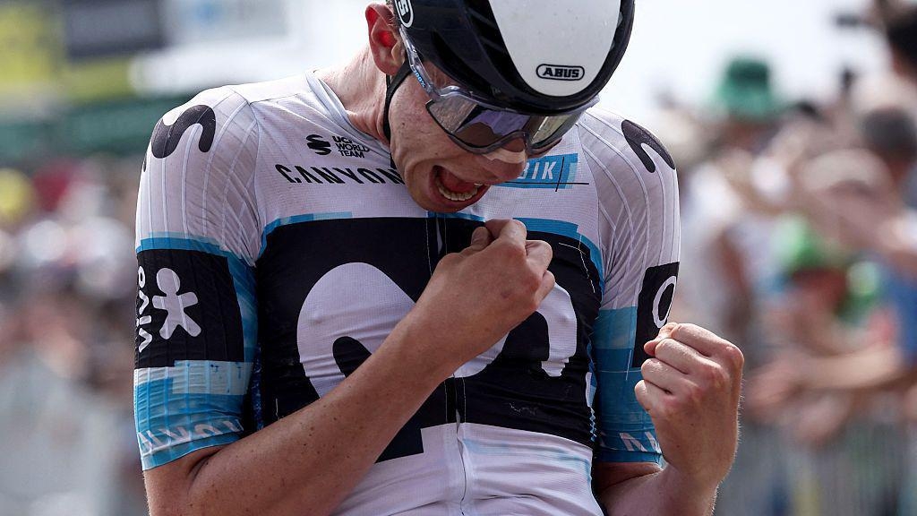Romeo wins Dauphine stage three to take yellow jersey