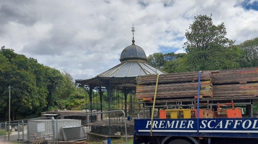 Repairs start on Grade II listed bandstand