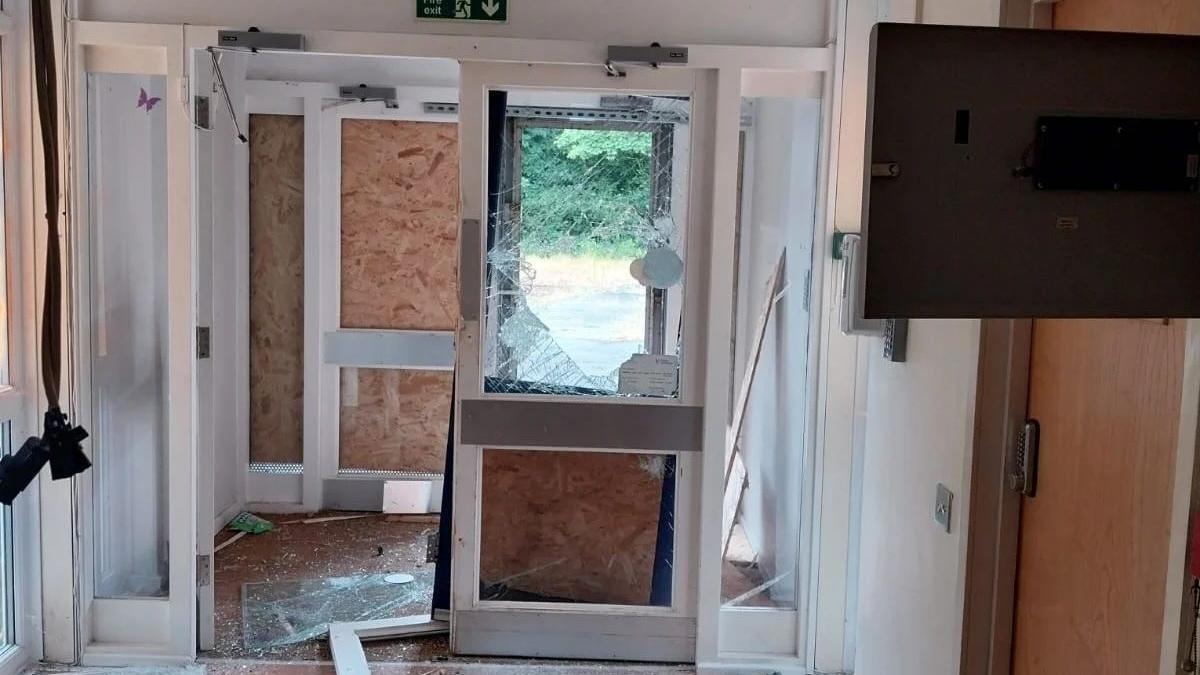 Youths trespass at 'extremely unsafe' building